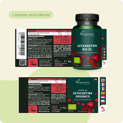 Astaxantina Aceite Cápsulas Orgánico