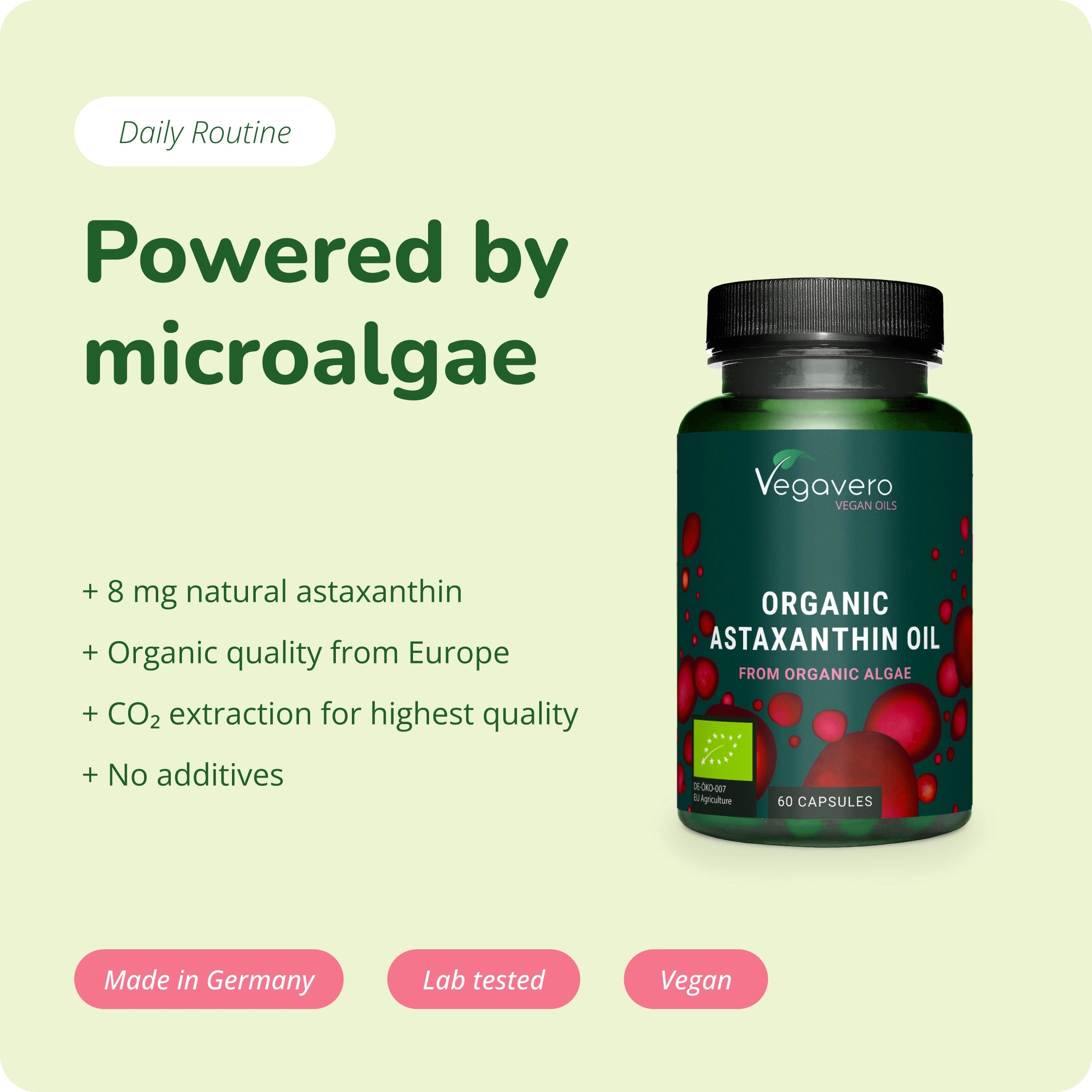 Astaxantina Aceite Cápsulas Orgánico