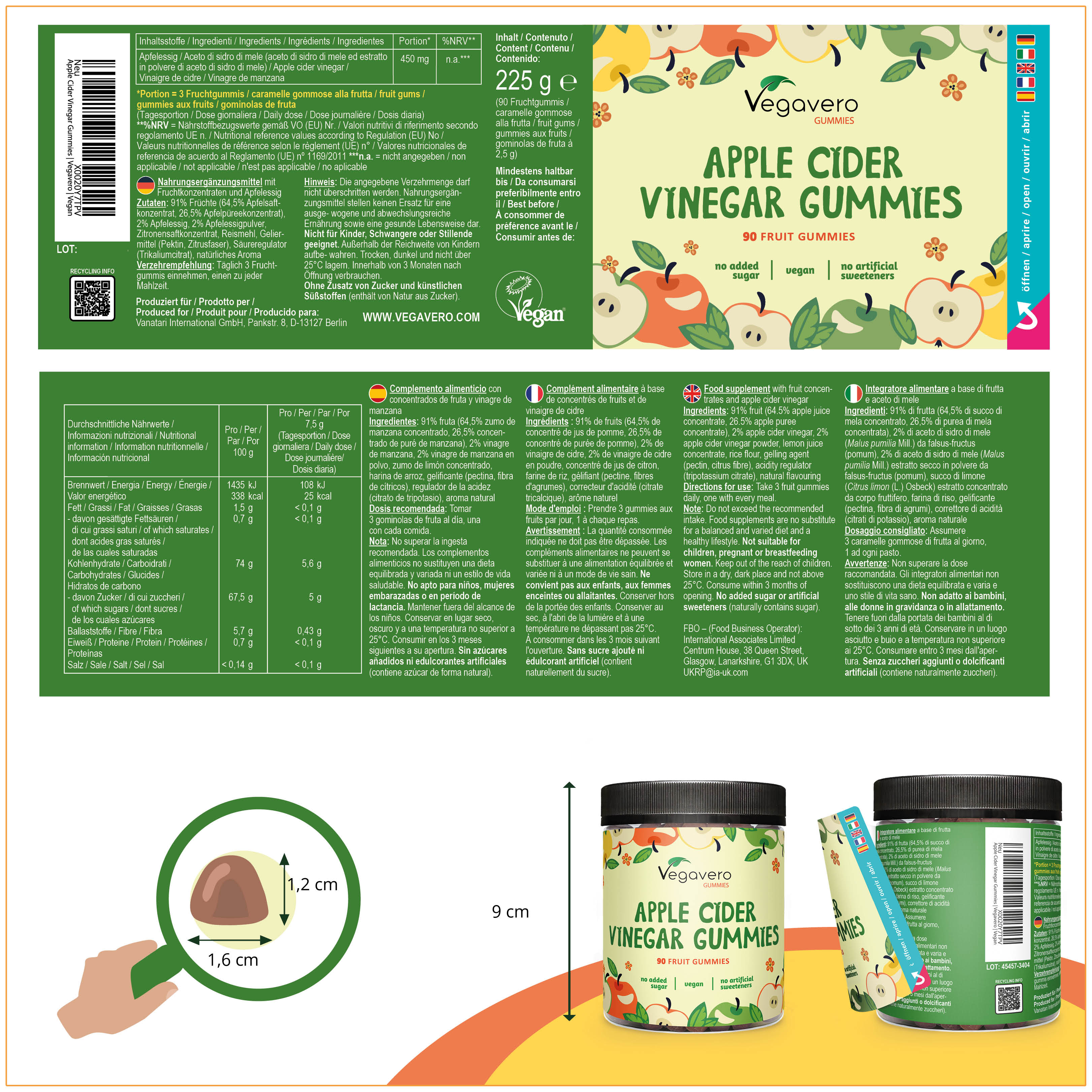 Vinagre de Manzana Gummies