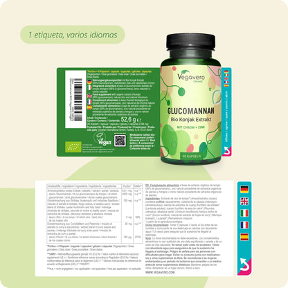 Glucomanano Cápsulas Orgánico