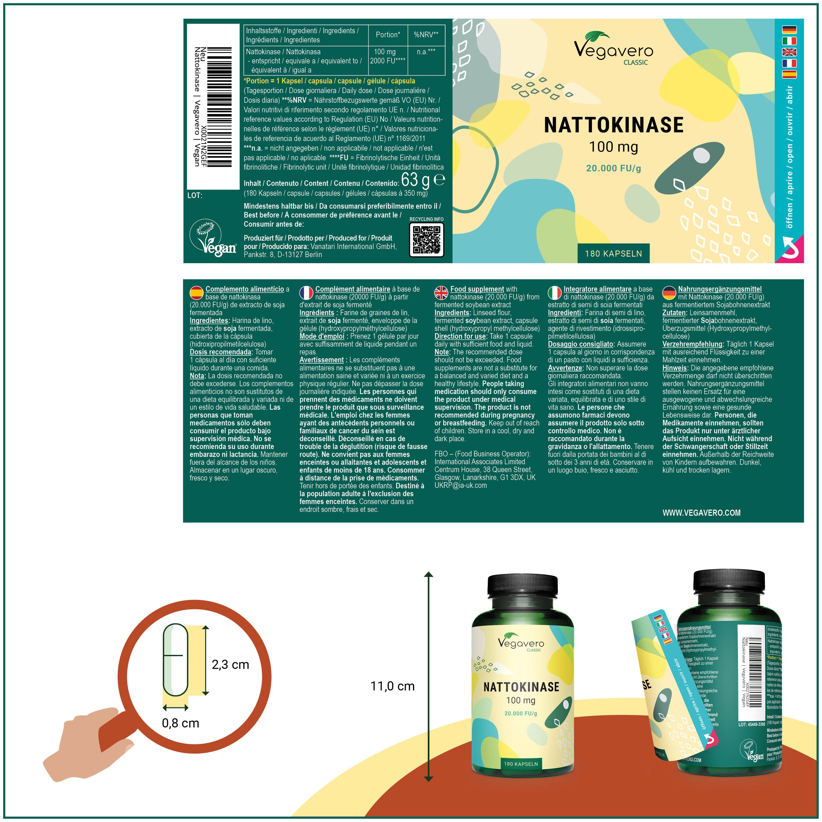 Nattokinasa Cápsulas