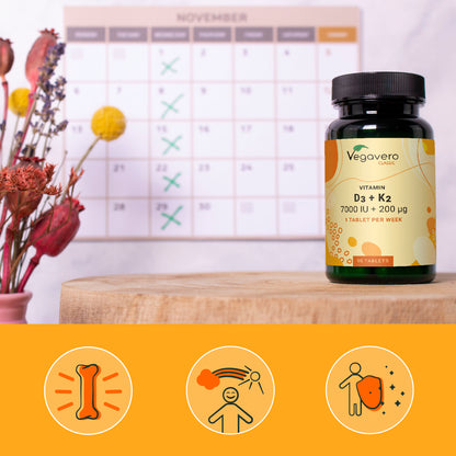 Vitamina D3 + K2 Depot Comprimidos