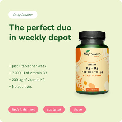 Vitamina D3 + K2 Depot Comprimidos