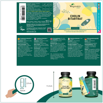 Colina Bitartrato Cápsulas