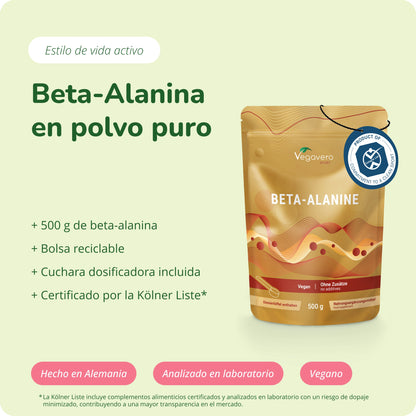 Beta‑Alanina en Polvo