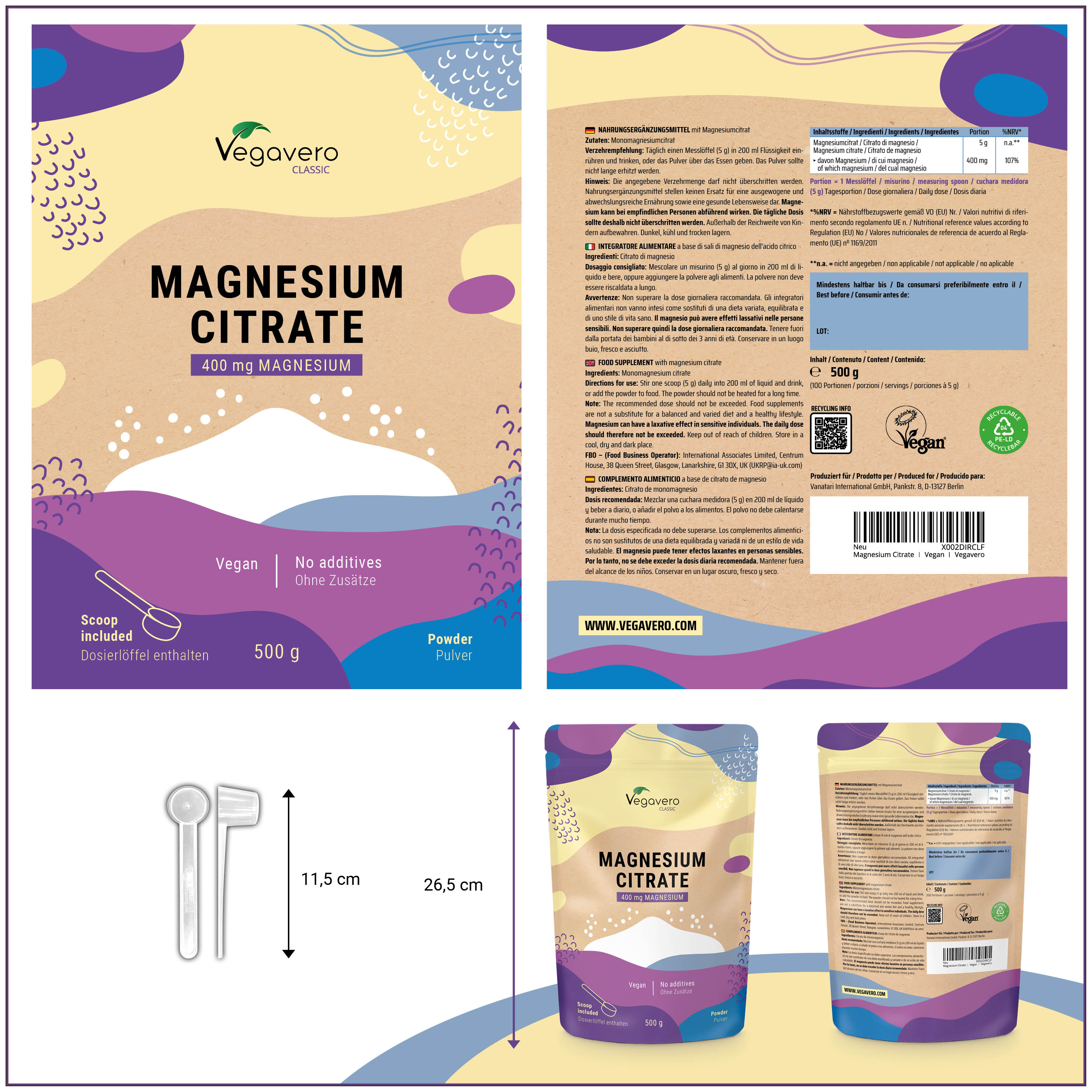 Magnesio Citrato Polvo