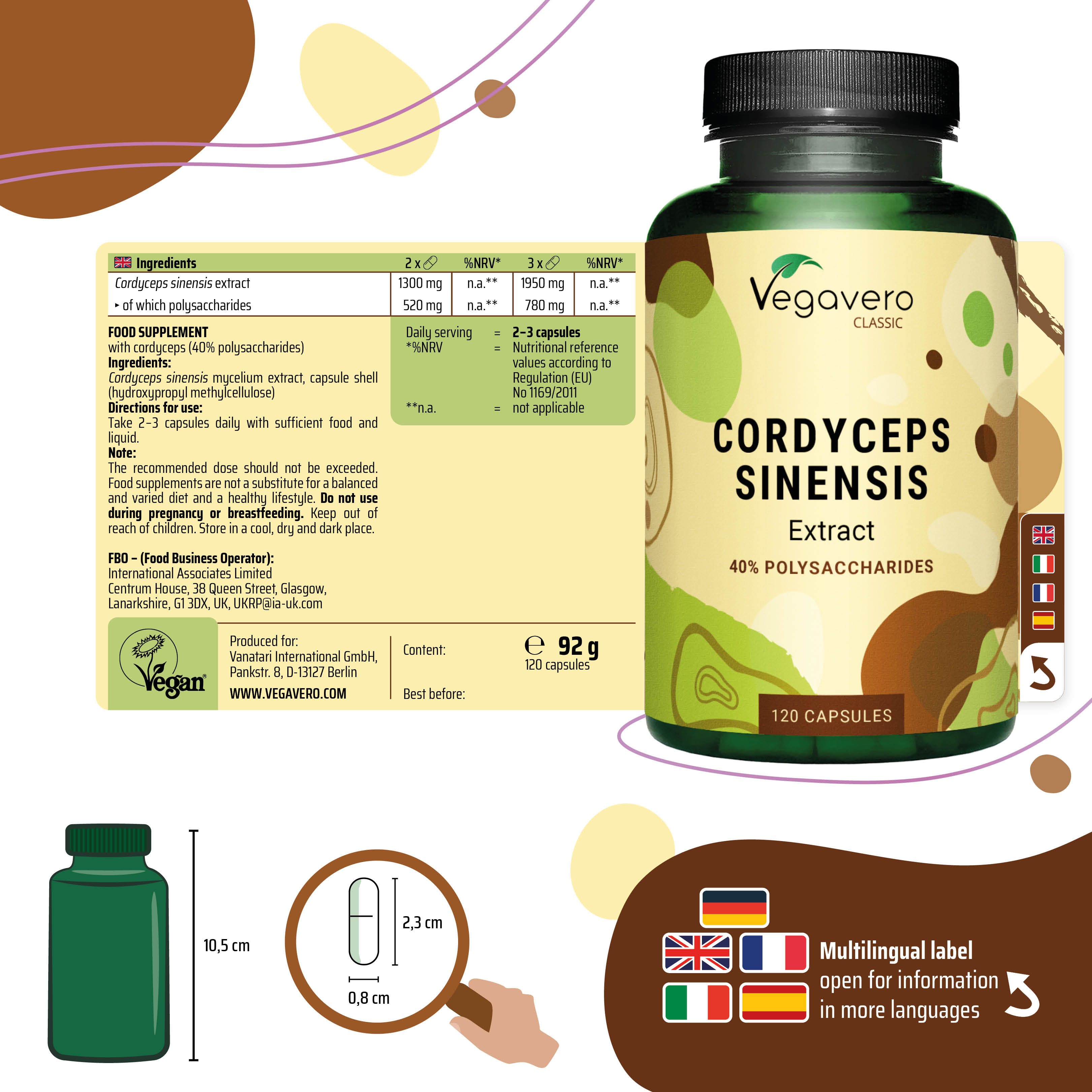 Cordyceps Sinensis Extracto Cápsulas